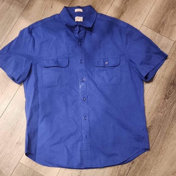 J Crew Men's Blue Short Sleeve Shirt - Picture 1 of 5